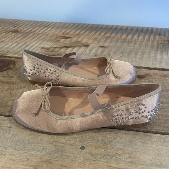 Jeffrey Campbell x FP x Understated Leather Stars Align Ballet Flats  Size 8.5 - Picture 6 of 9